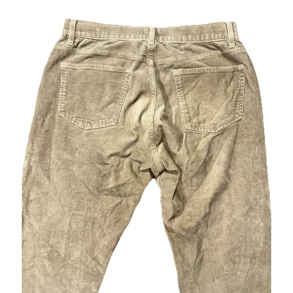 Flint and Tinder Pants Mens Fit 31/28 Brown Corduroy Straight Fit Mid Rise